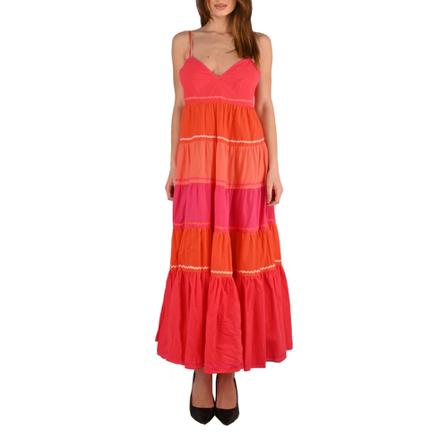 Twinset - Maxiklänningar - Orange - Dam - Storlek: L, Dam, Storlek: L