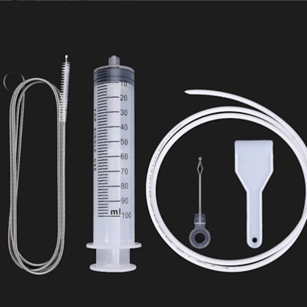 Kyl kylskåp avloppshål hushållsvatten rengöring vattenutlopp blockerat kylskåp avloppshål renare rengöringskit