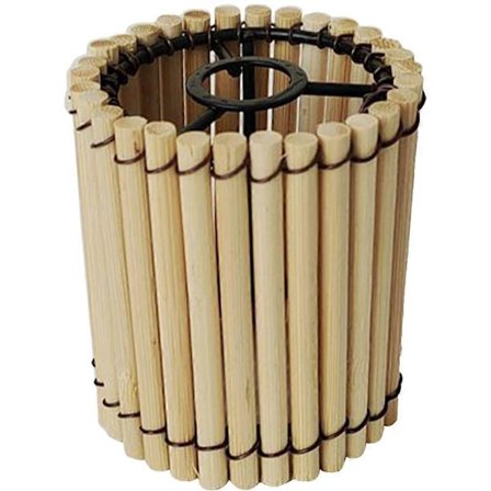 Pieni bambuvarjostin vintage-lampunvarjostin riippuvalaisimen suojus koristeellinen valaisintarvike