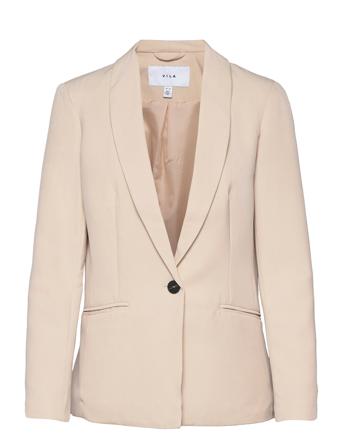 Vikammas Blazer Blazers Single Breasted Blazers Beige Vila
