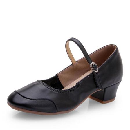 Kvinnor Ankelband Latin Salsa Danssko Mjuk Mary Jane Heels