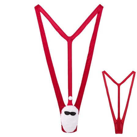 Mænds Santa Claus Sjove Mankini Thong Underbukser Badetøj Tøj