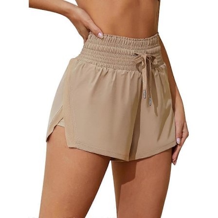 Charmleaks Dame 3" Højtaljede Svømme Board Shorts Hurtigtørrende Strandshorts med Lommer