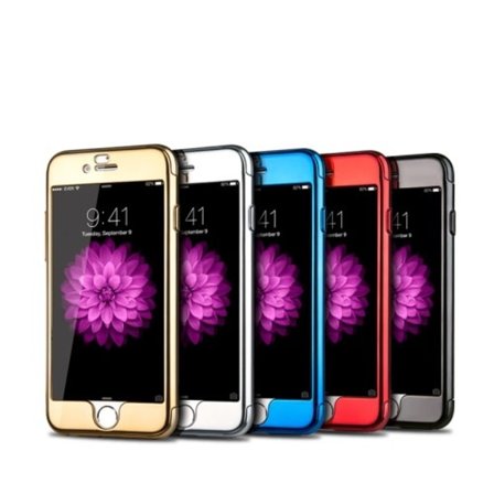 JOYROOM Beetles Series + Tempered Glass Skal till iPhone 6 / 6S - Silver