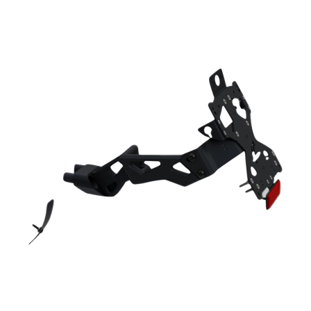 Wspornik Tablicy RejestracyjnejValter Moto King Czarny - MV Agusta Rivale 800 ABS 2014-2018