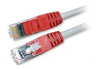 Deltaco krysskabel - 50 cm - grå