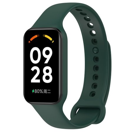 Silikonarmband för Xiaomi Band 8 Active/Redmi Band 2 Smartwatch (Grön)