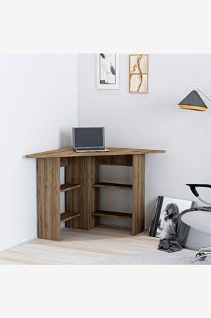 Hanah Home - Skrivebord Corner - Brun - Skrivebord - Fra Homeroom