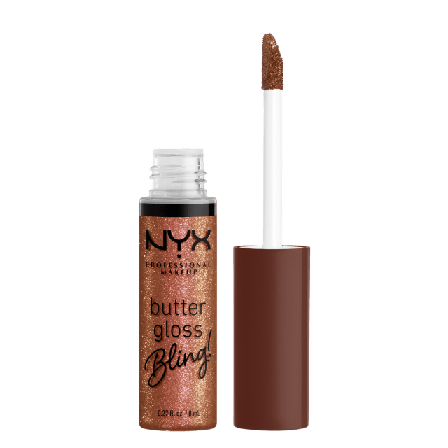 NYX Professional Makeup Butter Gloss Bling Lipgloss Läppglans Unisex Brun 8 ML