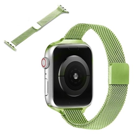 Apple Watch 42mm - 44mm klockarmband i rostfritt stål - Mintgrön