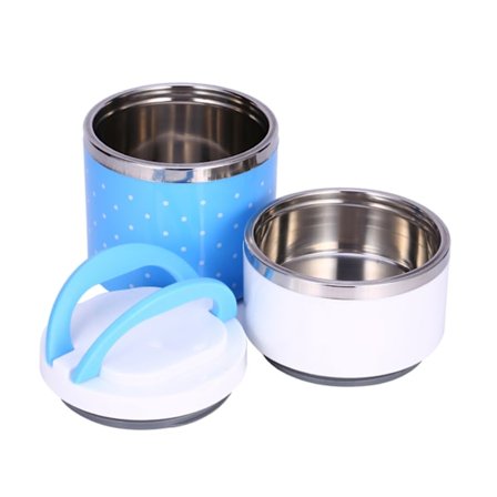 2-lagers Rostfritt Stål Isolering Termo Termos Lunchlåda Matbehållare Varm