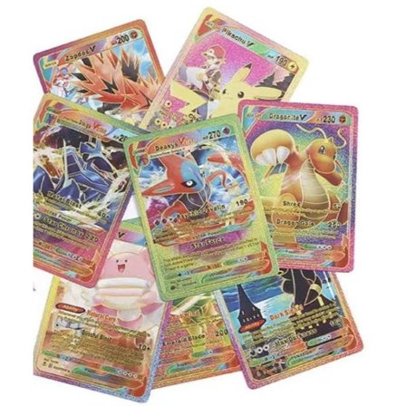 55 ekstremt sjældne Monster-kortpakker [inklusive Vmax, GX, EX, V, etc.], interessant kombination, skinnende kort, perf,A