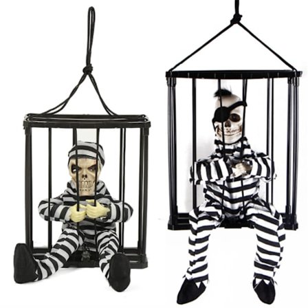 Halloween Skeleton Skull Death Prisoner Rörelsesensor