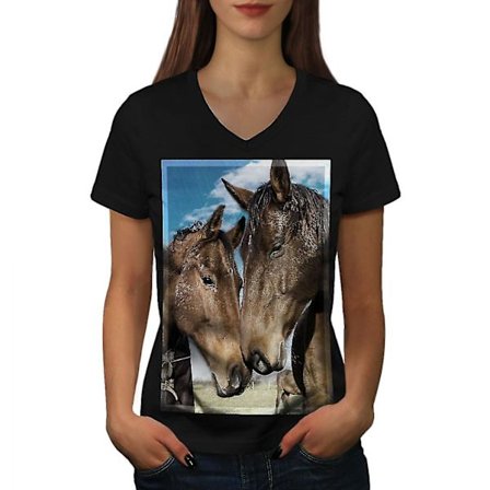 Häst ansikte kärlek djur kvinnor T-shirt