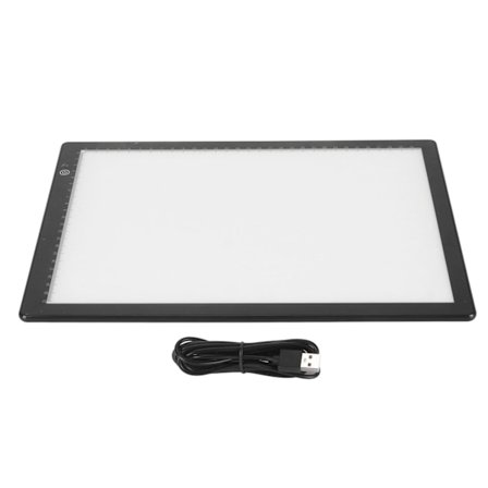 Lysboks for lysbilder Ultra Slim A4 Størrelse 3 Lysstyrke Moduser APP-redigering Myk LED USB-drevet Lysbilde-skanner for filmnegativer