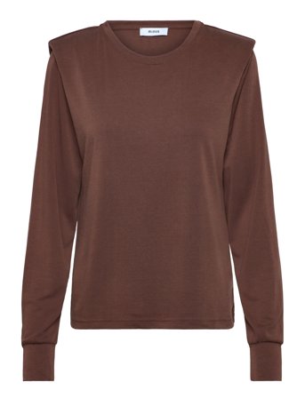 Msenja Long Sleeve Modal Top Brown Minus