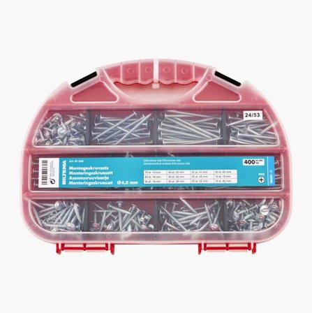 Montageskruvsats 400 st.