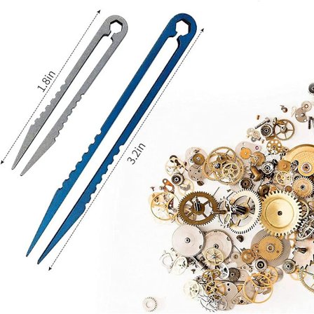 2 st Mini Titanpincett Bärbar Titanlegering Plocka Upp T