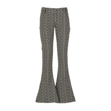 Balmain, Trousers Grijs, Dames, Maat:S