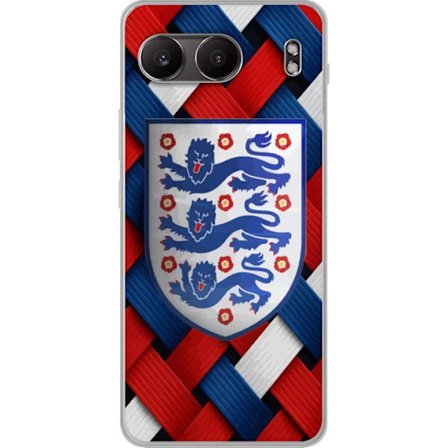 Yhteensopiva Puhelinkuori OnePlus OnePlus Nord 4 Graafinen Englanti-aihe heraldisilla leijonilla ja punaisella, valkoisella ja sinisellä punotulla ku