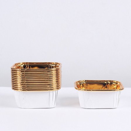 50 st aluminiumfolie plåtbägare Dessertkoppar A A