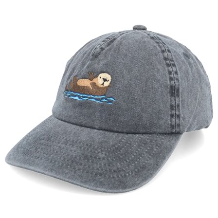 Wild Spirit - Černá unconstructed Kšiltovka - Floating & Chilling Beaver Black Dad Cap @ Hatstore
