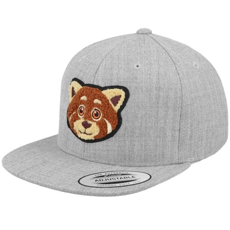 Kinder Kiddo Cap - Grau snapback Cap - Kinder Red Panda Chenille Heather Grey Snapback @ Hatstore