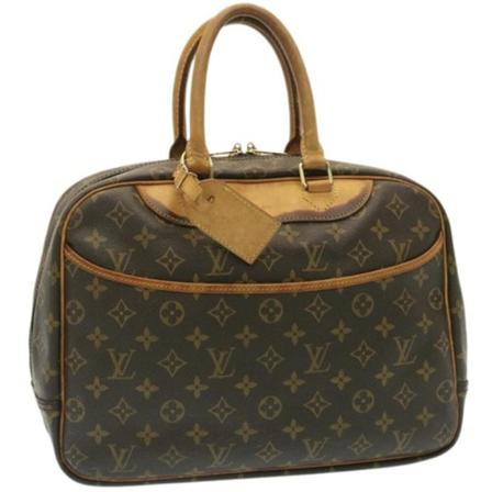 Louis Vuitton Vintage, Pre-owned Deauville Bruin, Dames, Maat:ONE Size,leer