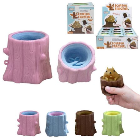 Stressbold / Klemmebold - Egern - Anti-stress multifarve