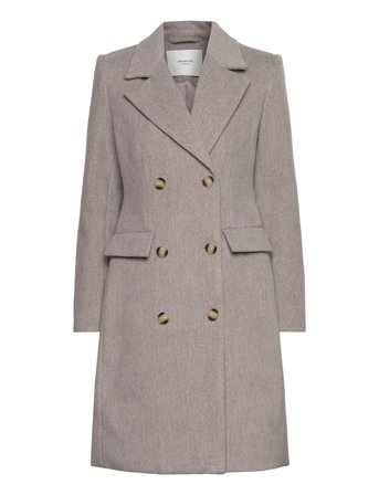 Rwtova Ls Coat Beige Rosemunde