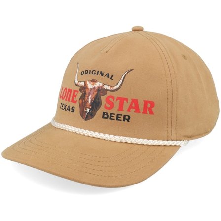 American Needle - Beige adjustable Caps - Canvas Cappy Lone Star Bear Wheat A-Frame Adjustable @ Hatstore