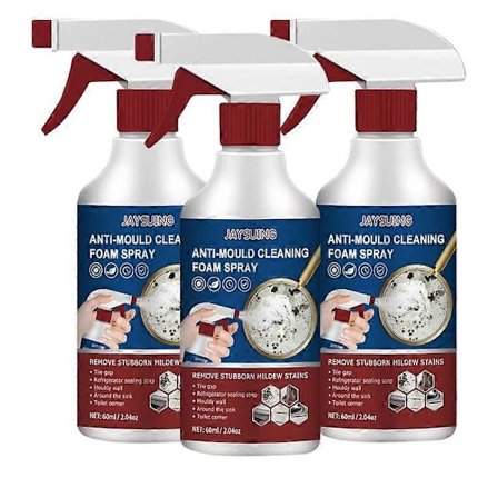 3x Anti-Mögel Rengöringsfoam Spray Effektiv Mögelborttagningsmedel Mögelrengörare