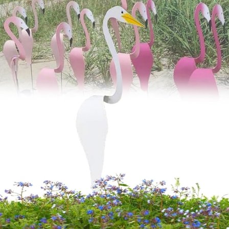 Flamingo Vindmølle Florida Dansende Fugl Have Metal Kunst Metal Skilt Flamingo Skulptur (pink)