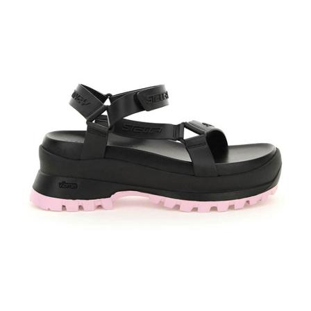 Stella McCartney, Sandals Czarny, Kobieta, Rozmiar: 37 EU