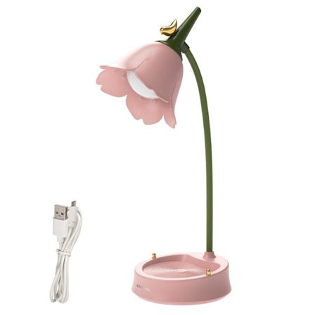 Skrivebordslampe Hjemmekontor Led Sød Justerbar Lysstyrke Studie Usb Genopladelig [DB]