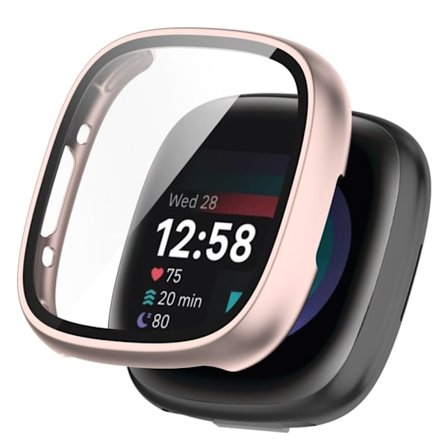 Fitbit Sense 2 protective watch case - Rose Gold