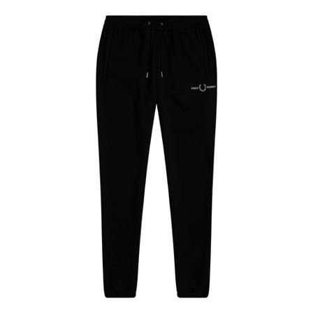 Fred Perry, Embroidered Sweat Pants Czarny, Mężczyzna, Rozmiar: XS