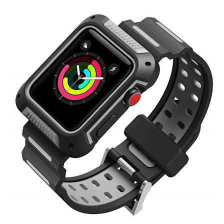 Apple Watch Series 4 44mm smart klockarmband - Svart / Grå