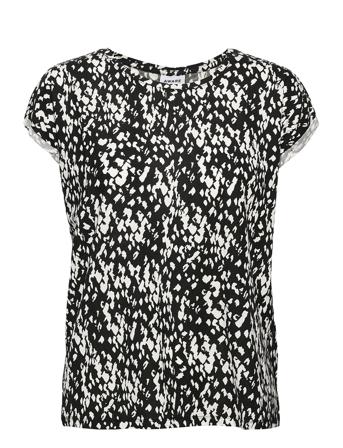 Vmava Plain Ss Top Aop Ga Color Black Vero Moda