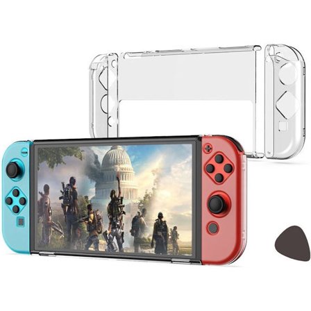 Velegnet til Nintendo Switch Oled Cover Stødsikkert Beskyttelsescover Transparent - Høj Kvalitet