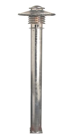 Westal Arnäs Pullert 1250 mm, E27, med fotplate Galv/Sølv, Belysning