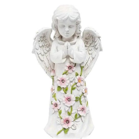 Solar Powered Garden Statue Angel Unique Housewarming Gift Craft Ornament