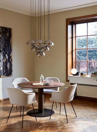 Flowerpot VP1 taklampe Ø23 - krom