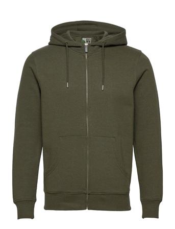 6197724, Sweat - Morganzip Hoodie Grön Solid