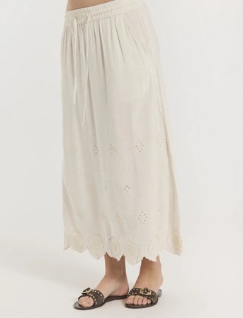 FREE/QUENT Fqlinus-Skirt - Beige - XXL