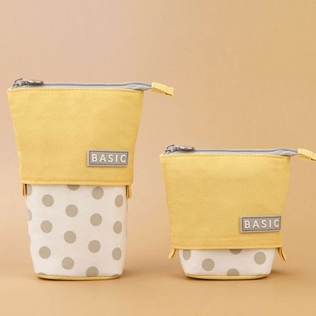 Stående pennfodral, tecknad söt pennfodral teleskopisk penna