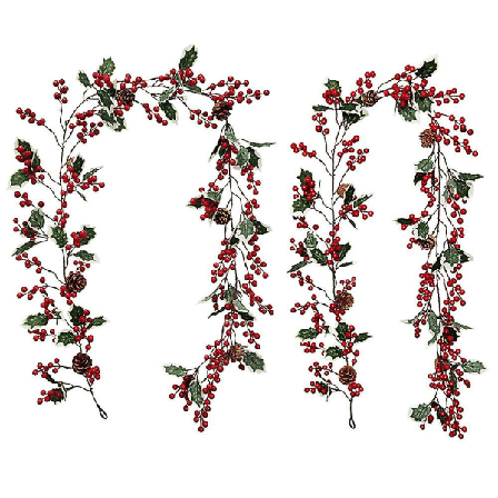 Bär Blommor Rotting Krans Krans Xmas Träd Dekor Prydnad A 195 Cm
