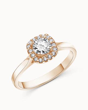 Rosettring Grace 18K Rose Gull - Forlovelsesringer & Gifteringer hos Vanbruun