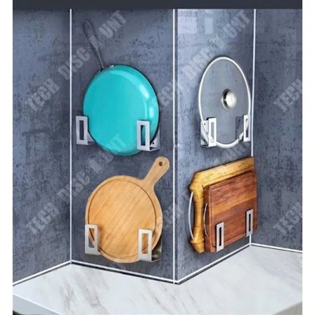 Kogegrejstativ i rustfrit stål, holder gryder og stegepander [D]