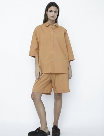 STUDIO FEDER Norah Shorts - Poplin - Beige - XS